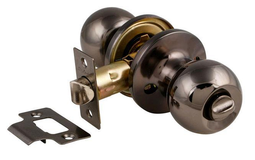 Защелка-Комплект  S-Locked 6072-03  BH круглая фиксатор НИКЕЛЬ ЧЕРНЫЙ /117300