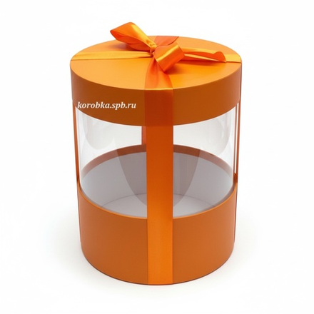 Коробка аквариум 22,5 см Цвет : Оранжевый .