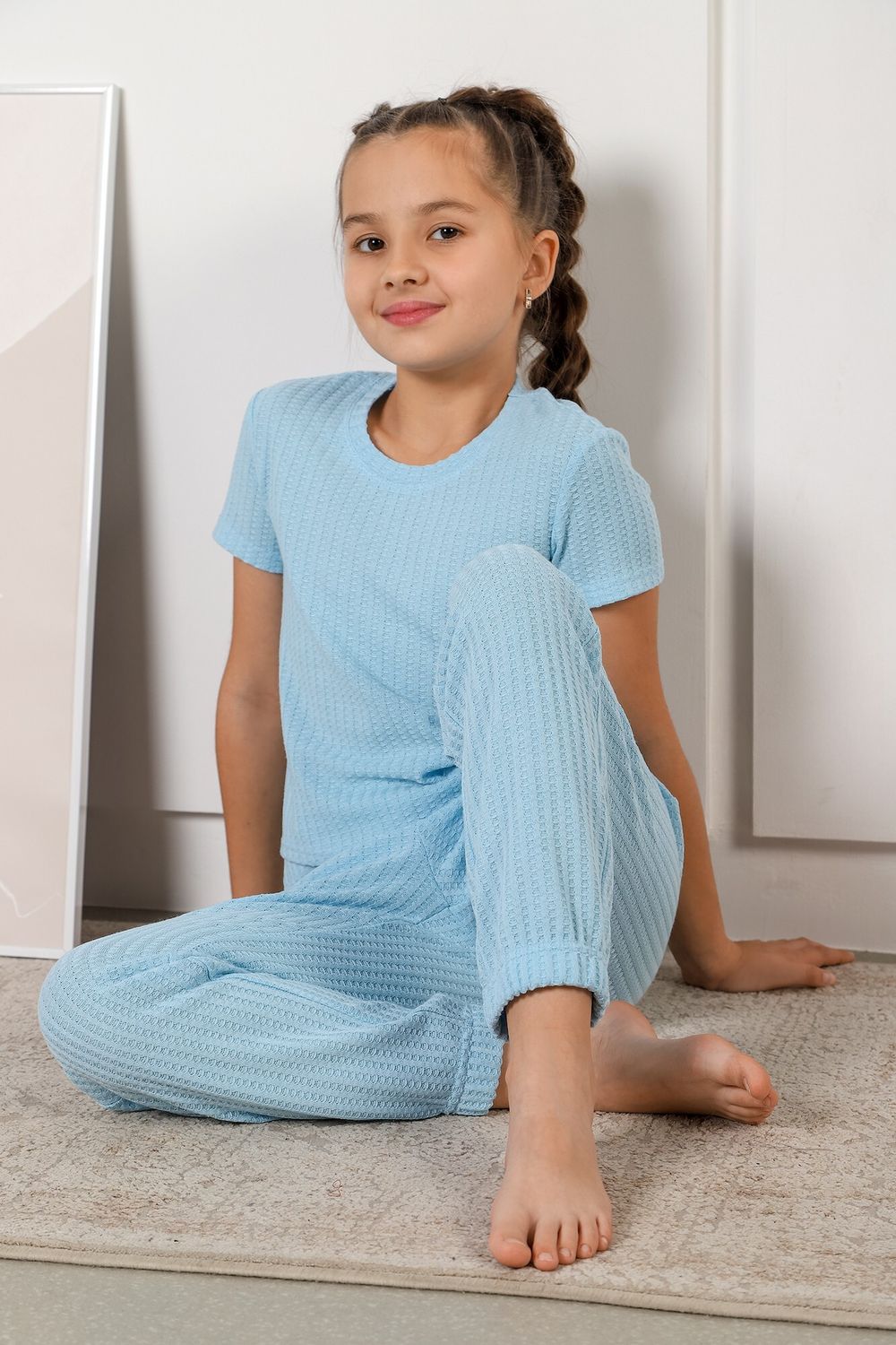 Костюм для девочки Вафелька-2 Виотекс ГОЛУБОЙ