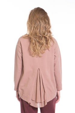 СВИТШОТ С АКЦЕНТНОЙ СПИНКОЙ