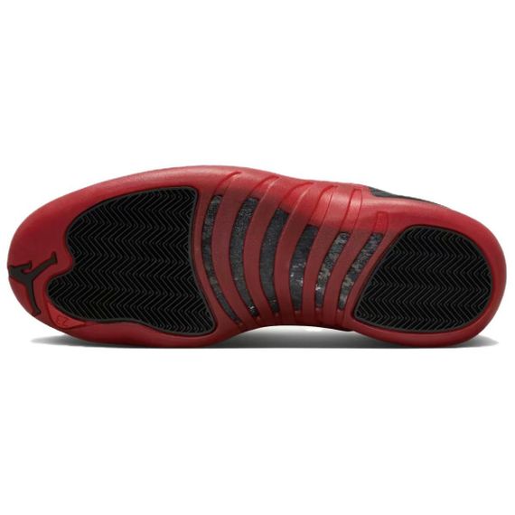 Jordan Air Джордан 12 Винтажные баскетбольные кроссовки Высокие Черно-красные Унисекс