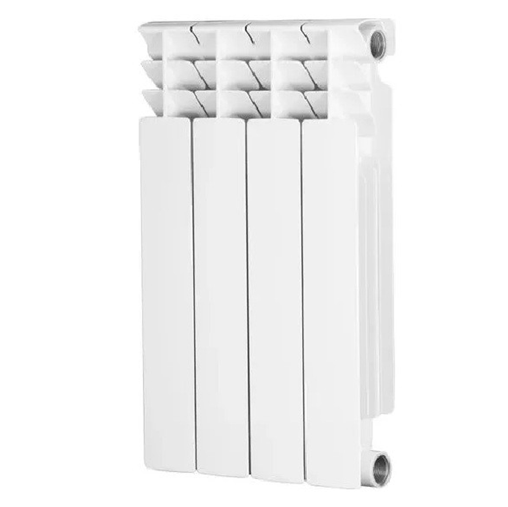 Радиатор биметаллический Radena CS 1000 350/100 боковое подключение белый 4 секции
