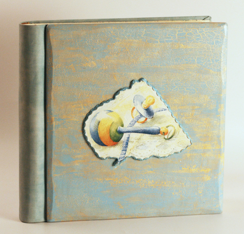 Фотоальбом детский из натуральной кожи "Sonaglio"