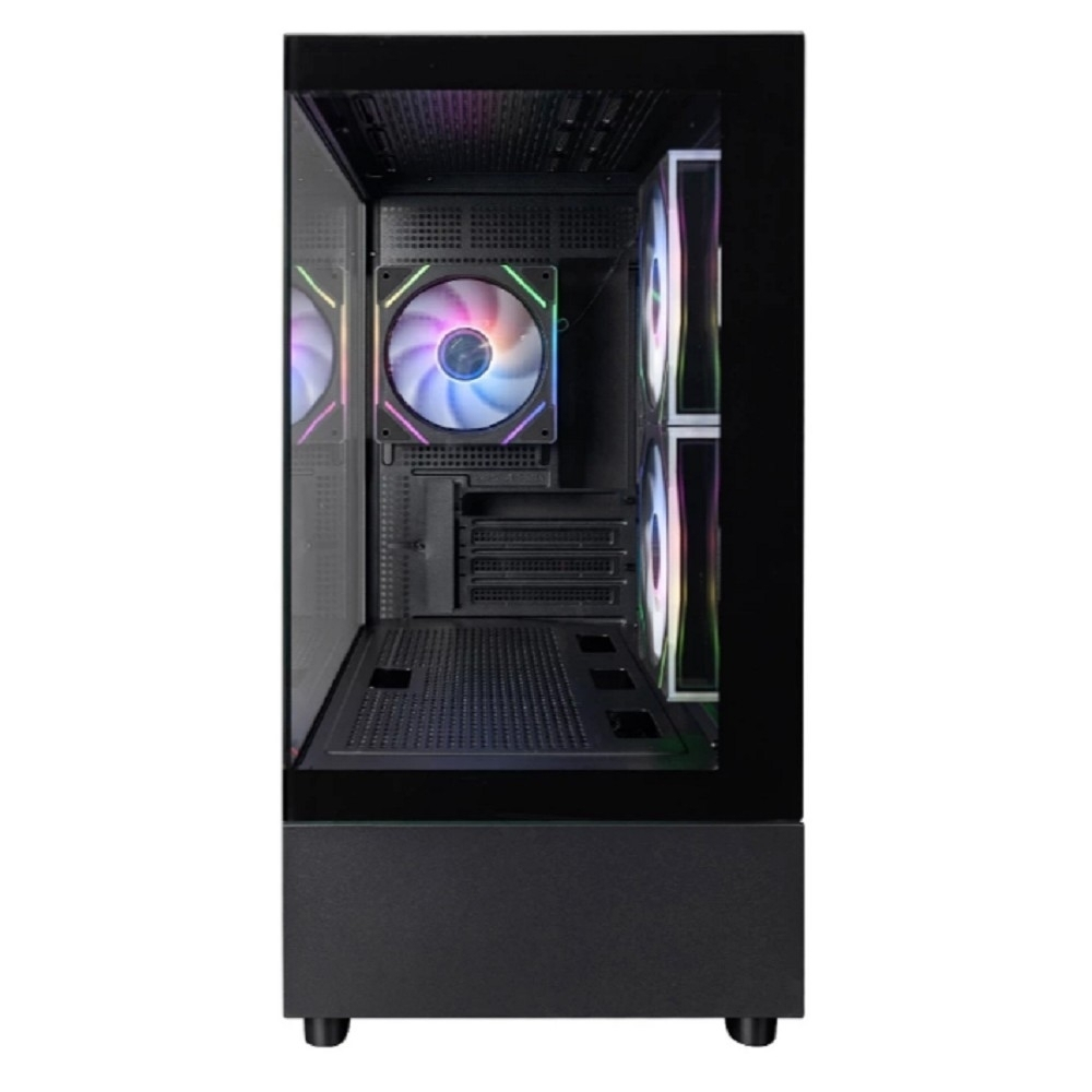 Корпус для компьютера 1STPLAYER MIKU Mi5 ARGB Black / mATX / 3x120mm ARGB fans / Mi5-BK-2FC7R-1FC7