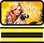 Пенал 3 секц. большой тканевый торец 190/105 "Девушка с мопсом 2026" (Пчёлка)