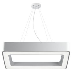 Светильник LED ЭРА Geometria SPO-161-W-40K-060 Quadro 60Вт 4000К 5500Лм IP40 600*80 белый подвесной драйвер внутри