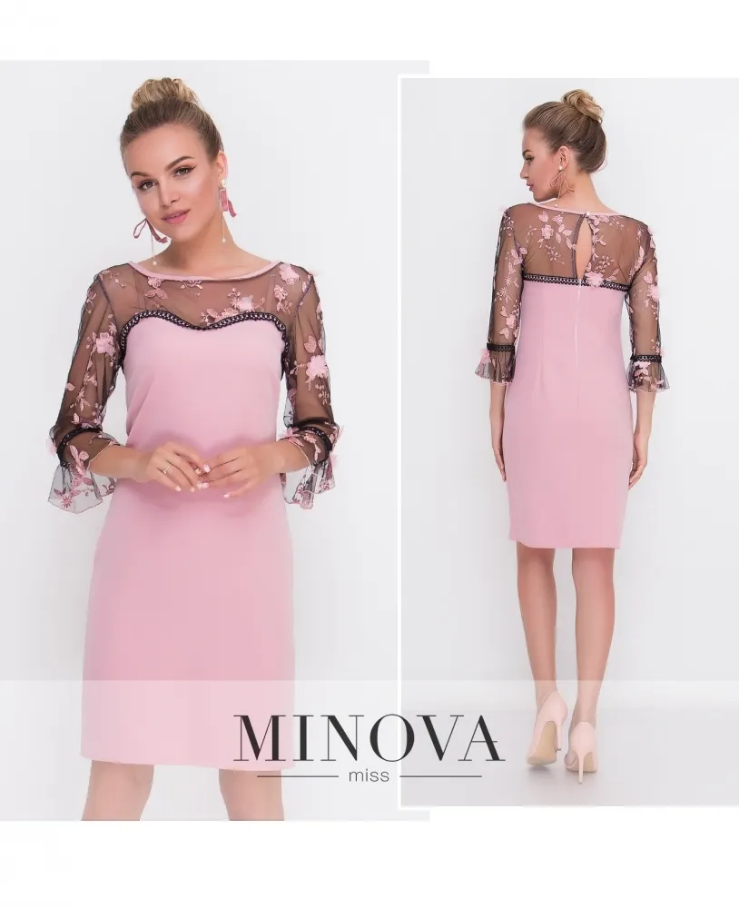 Платье 1087-пудра Minova