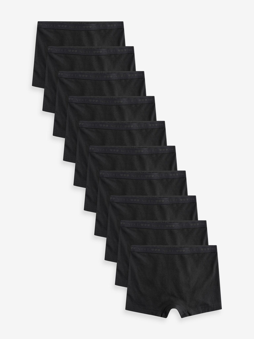 Трусы-шорты для девочки Next 438-361, 10 шт., Черный