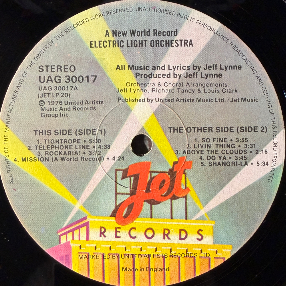 Electric Light Orchestra - A New World Record (Англия 1976г.)