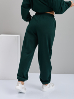 Костюм с брюками КБис-091/бутылочный-п