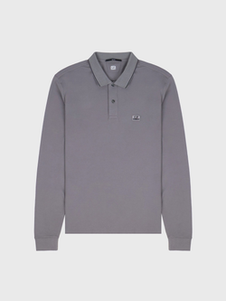 Поло с длинным рукавом C.Р. Company Stretch Piquet Slim Line Grey
