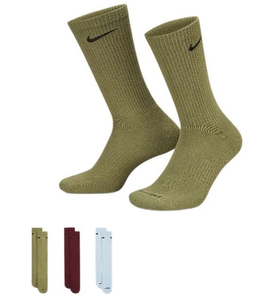 Носки теннисные Nike Everyday Plus Cushioned Training Crew Socks 3P - разноцветный