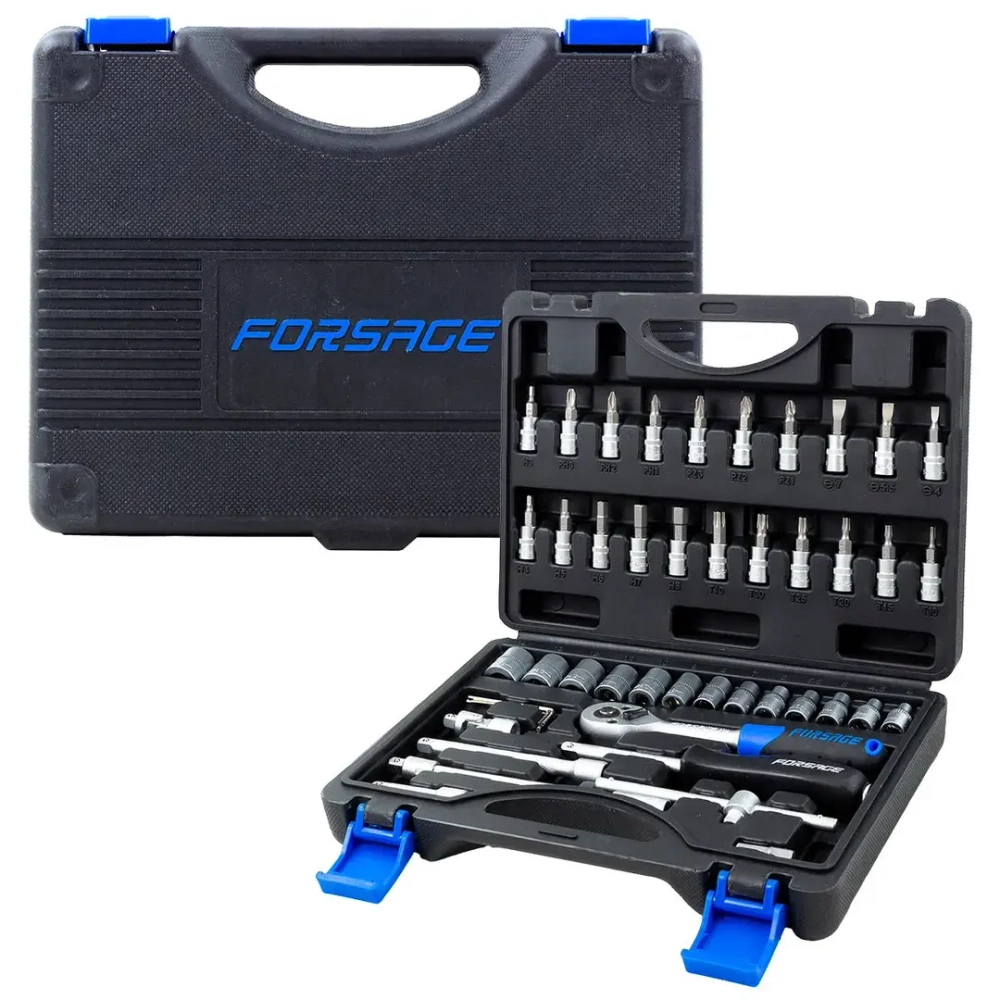 Набор инструмента 46пр. 1/4''(6-гран.)(4-14мм) Forsage F-2462-5