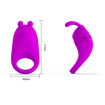 Эрекционное виброкольцо Rabbit Vibrator с клиторальной стимуляцией