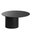 Столик Type D 80 см со смещенным основанием D 39 см (черный)