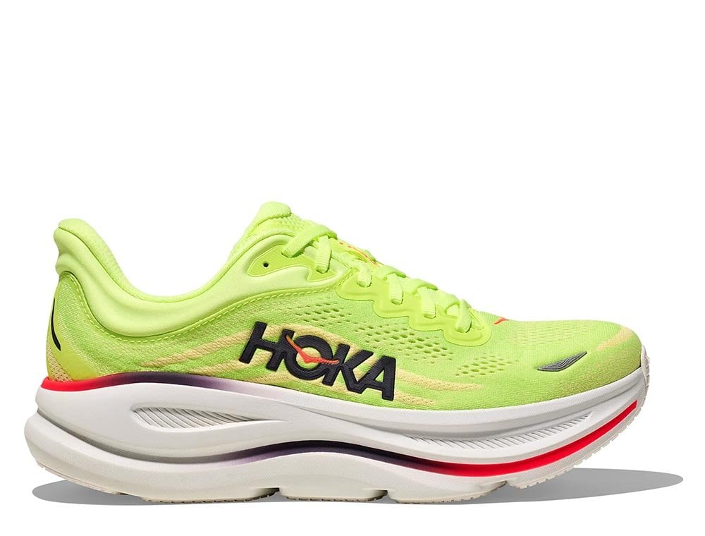 Мужские беговые кроссовки Hoka Bondi 9 M Лаймово-красные