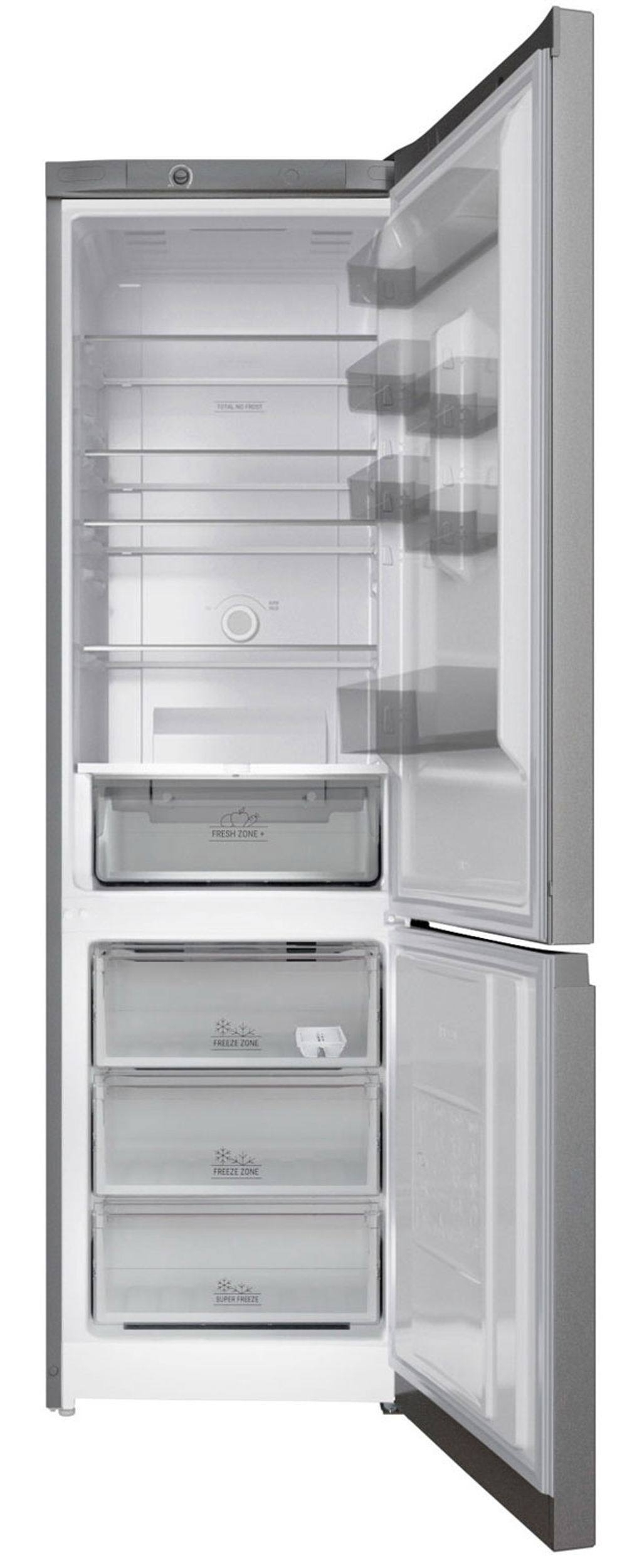 Двухкамерный холодильник Hotpoint HT 6200 S серебристый