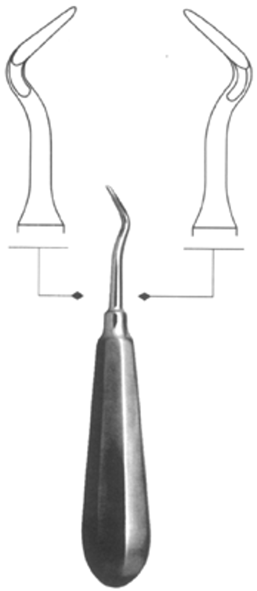 Элеватор зубной с двойным изгибом левый 1 НЛ ВР-Э-51