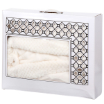 Халат унисекс, махр, 100%пэ, молоч, универсальный, T2021-5