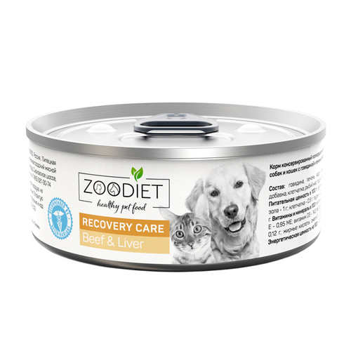 Zoodiet корм консервированный для кошек и собак Recovery care