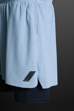 ZARA СПОРТИВНЫЕ ШОРТЫ 2-В-1, НЕБЕСНО-ГОЛУБОЙ