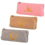 Пенал-косметичка BSD без наполнения, 22,5*9,5*5 см, серия "Луна", с искусственным мехом, ассорти