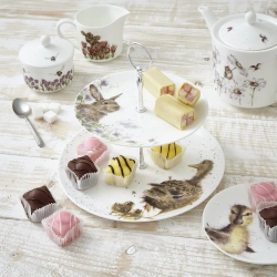 Royal Worcester Wrendale Designs 27 + 20 см двухъярусный поднос для демонстрации