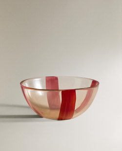 Zara Home миска из стекла, цвет синий, 12 см