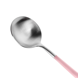 Набор столовых приборов на 6 персон 24 предмета Cutipol Goa matte pink в подарочной упаковке