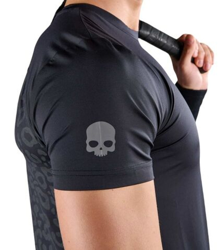 Мужская теннисная футболка Hydrogen Panther Tech T-Shirt - black/grey