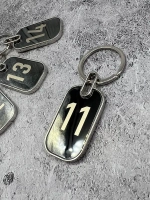 Номерки на ключи металл