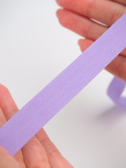 Бейка эластичная яркая лаванда матовая ширина 15 мм