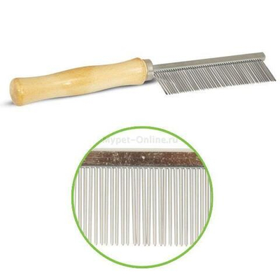 Triol Расческа для животных с частыми зубьями "Классика", 30*180мм (подложка 1шт.), Triol
