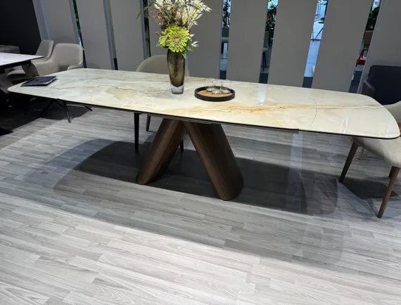 Раздвижной стол Lisbon, 180-270х90 см, глянцевая керамика Toscane