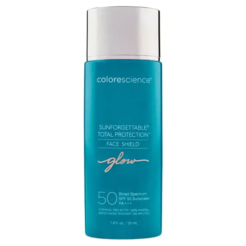 Colorescience Sunforgettable Total Protection Face Shield SPF 50-Glow - Солнцезащитный крем для лица СПФ 50 – Сияние