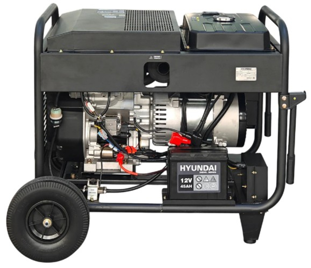 Электростанция дизельная с воздушным охлаждением HYUNDAI DHY 16000LE-3 открытая