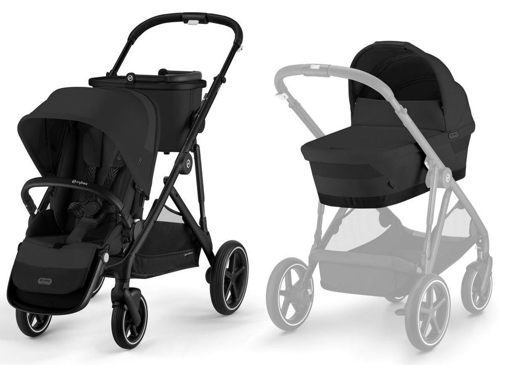 Коляска 2 в 1 Cybex Gazelle S BLK Moon Black