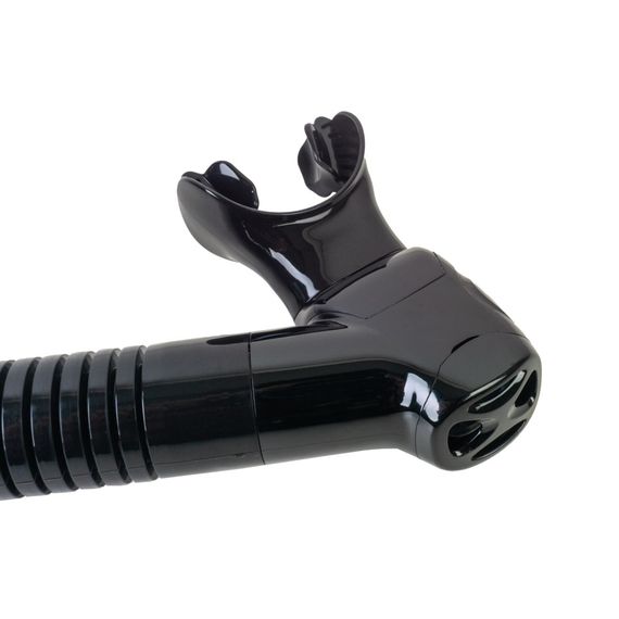 Трубка Scorpena K4 c двумя клапанами прямая черная