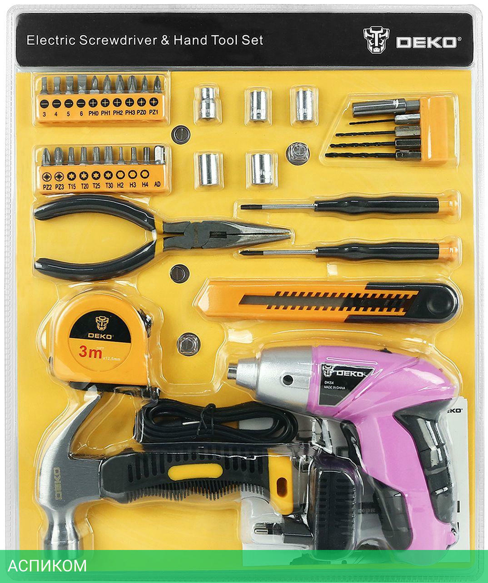 Дрель-шуруповерт Deko DKS4 SET 36 (063-4109)