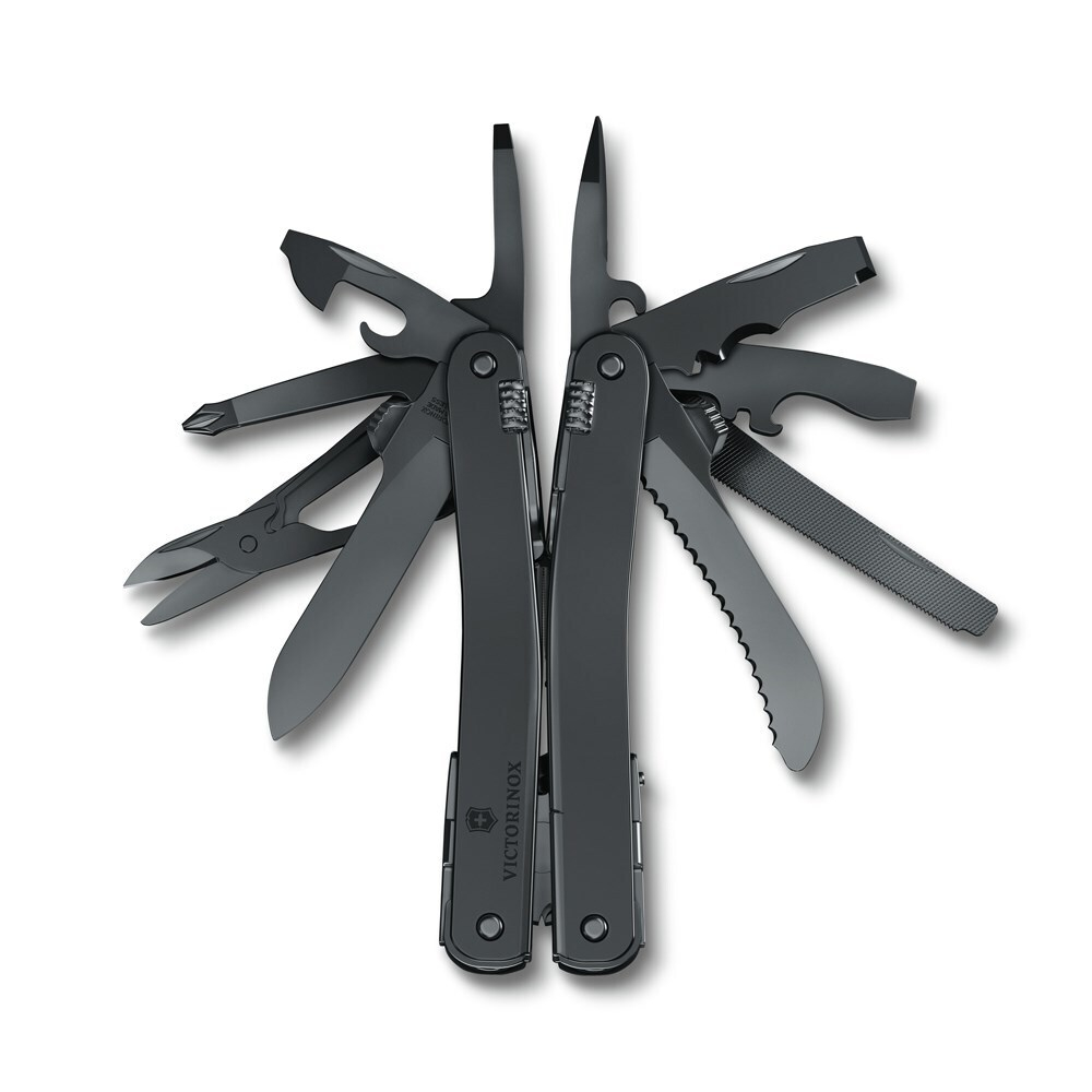 Мультитул VICTORINOX SwissTool Spirit MXBS, 105 мм, 24 функции, чёрный, в нейлоновом чехле