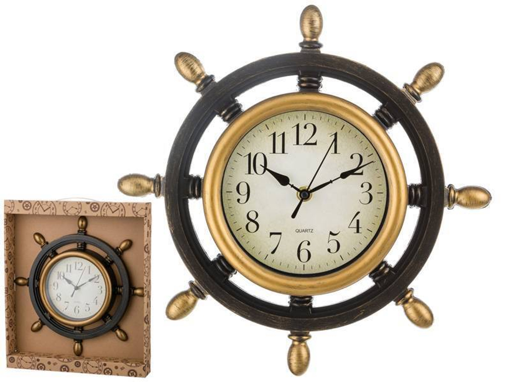 Часы настенные "Штурвал OLD Salt" 33*33*4см