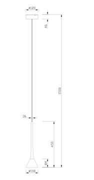 Подвес 6W 4000K 4409-1P кирпичный Klokken Favourite