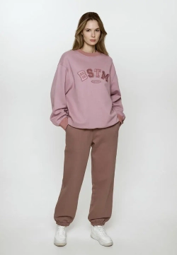 Объемные брюки-джоггеры с начесом