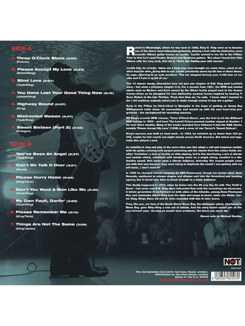 B.B. King - The King Of The Blues (LP) Новая запечатанная виниловая пластинка