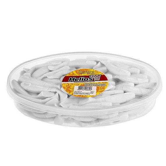 Виброхвост несъедоб. Chubby 3,55&#39;/9 см White 100шт. (HS-4-001-N) Helios