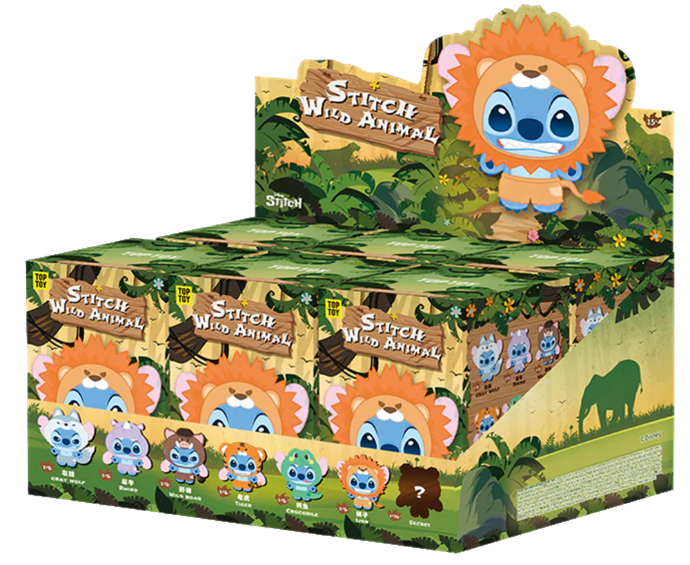 Рандомная фигурка Blind Box TOPTOY Stitch Wild Animal