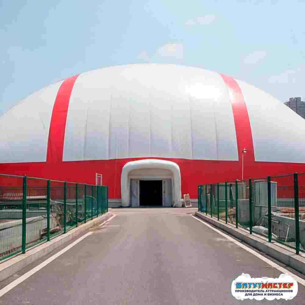 Крытый ледовый каток в надувном куполе «Север», 58×26×13 м