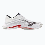 Кроссовки волейбольные Mizuno Wave Lightning Elite white/black/fiery red