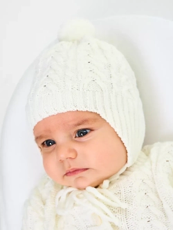 вязаный костюм для новорожденных