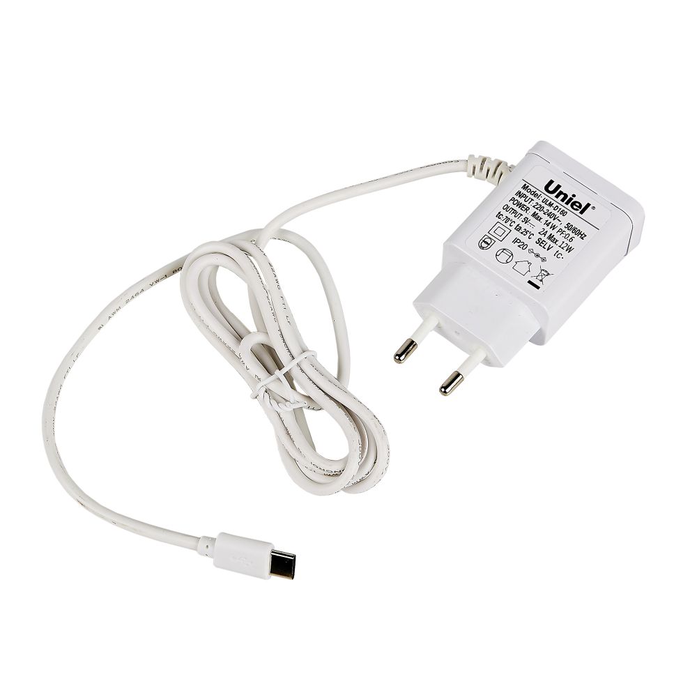 ULM-D160 12W-3000-6000K-DIM WHITE Светильник настольный светодиодный Заяц. с подставкой под канцелярские принадлежности. Сенсорный выключатель. Диммер. Белый. TM Uniel